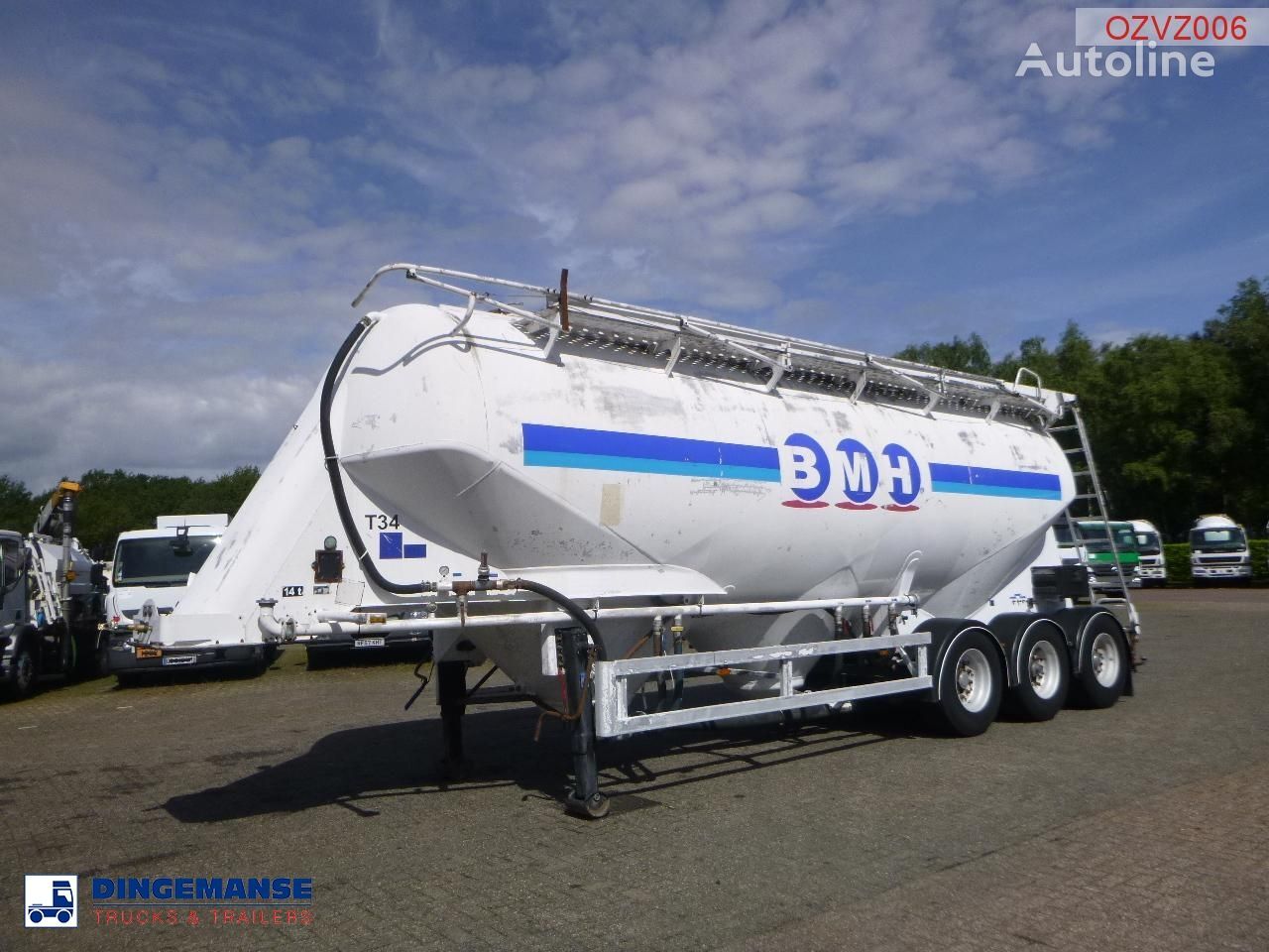 цистерна за превоз на цемент ZVVZ Powder tank alu 40 m3 / 1 comp