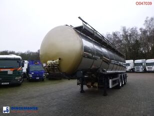 цистерна за превоз на хемикалии Dijkstra Chemical tank inox L4BH 37.5 m3 / 1 comp