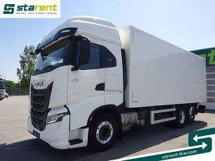 камион фургон IVECO S-WAY 490, 6x2, Lenkachse, Ladebordwand 1.5T, Retarder, Leder, A