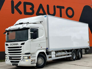 камион фургон Scania G 450 6x2*4 RETARDER / BOX L=8468 mm