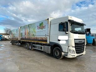 камион фургон DAF  XF 460 6x2 Italszállító + HF + Pótkocsi + приколка