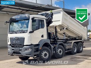 нови камион кипер MAN TGS 41.480 8X4 Hiab X HIDUO 228-6 Kran 13m3 3-Seiten Euro 6