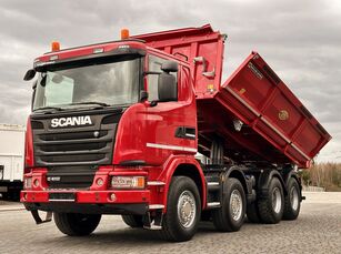 камион кипер Scania G410 8x4 MEILLER KIPPER BORDMATIC NEW TYRES 280,000 KM !