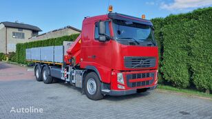камион платформа Volvo FH 500 Flatbed + crane HMF 2820 6x4