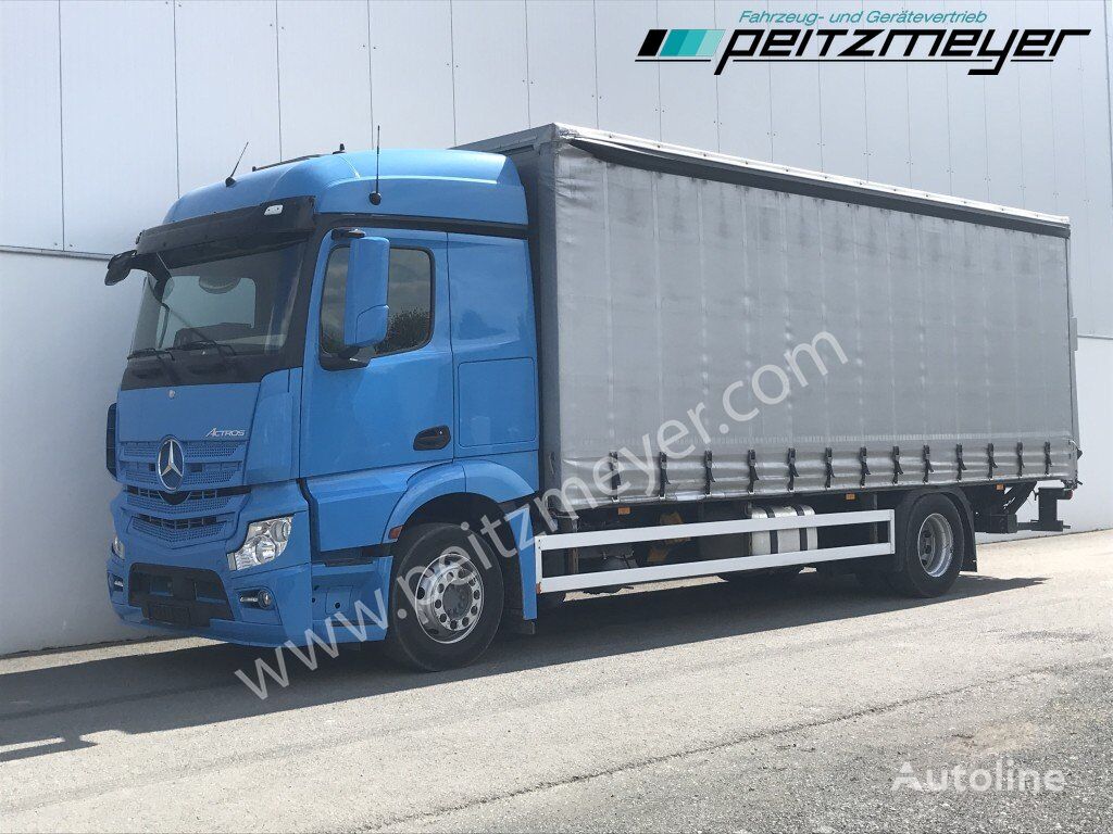 камион со завеса Mercedes-Benz Actros  1832 LL Pritsche + LBW EU 6
