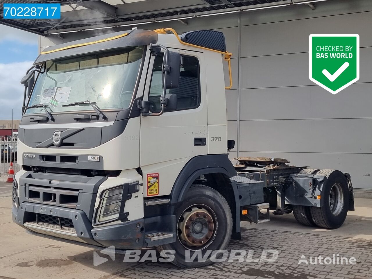 оштетен камион влекач Volvo FMX 370 4X2 Day Cab VEB+ Retarder Euro 6