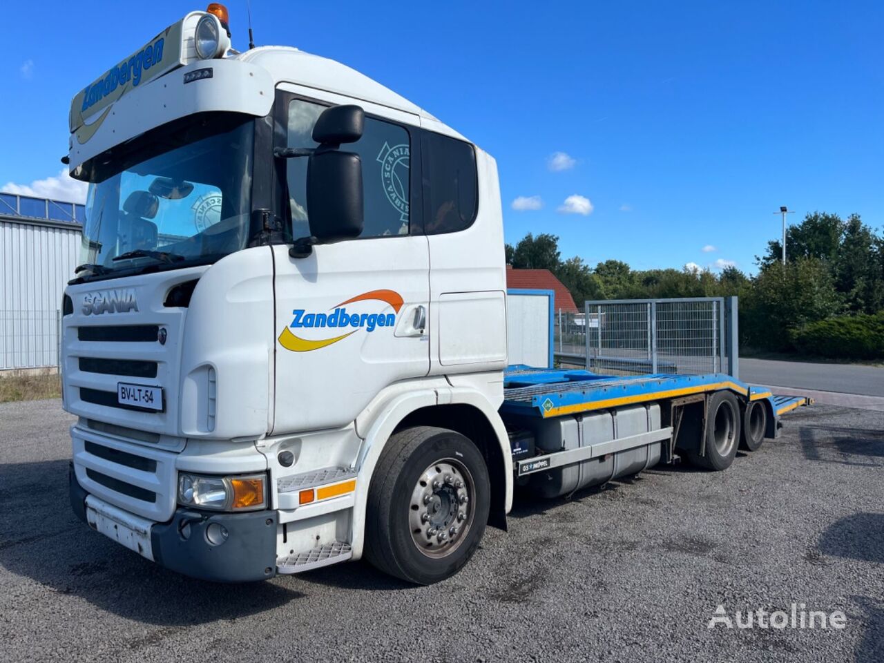камион за транспорт на возила Scania R480 truck / lkw transporter, gs meppel