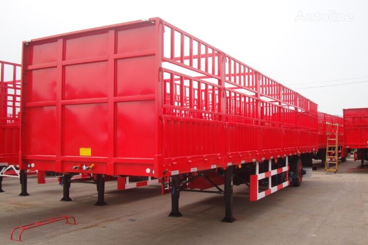 нови полуприколка за превоз на зрна 3 axles 30t ,40t fence cargo semitrailer