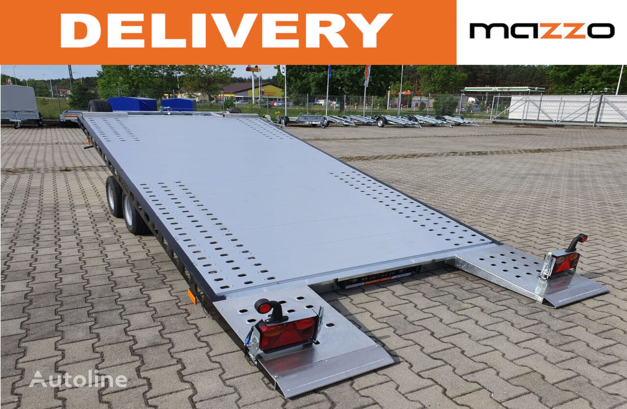 нови приколка за транспорт на возила L25G45 450x200cm 2500kg tilted trailer with aluminum panels floo