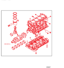 мотор Mitsubishi 4M42 ORIGINAL SHORT ENGINE за камион Mitsubishi Fuso CANTER FB, FE