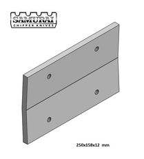 нови нож fan wing plate за дробилка за дрво Biber 80, Eschlböck